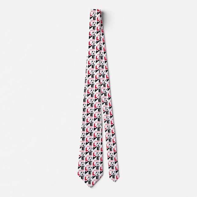 Love soccer neck tie (Front)