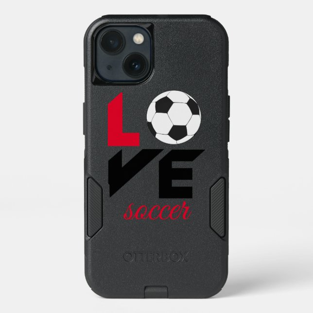 Love soccer otterbox iPhone case (Back)