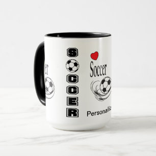 Love ⚽ Soccer - Personalize Mug