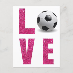 Love Soccer Postcard