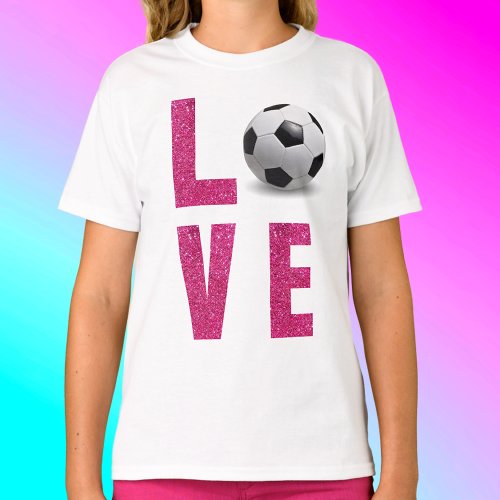 Love Soccer T_Shirt