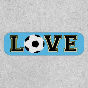 Love Soccer Typographic Patch