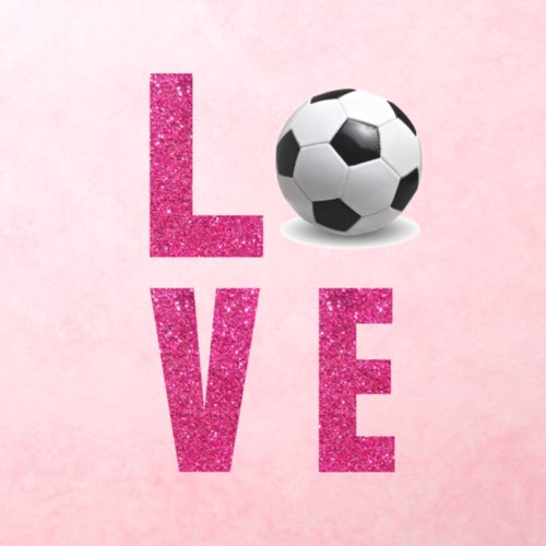 Love Soccer  Wall Decal