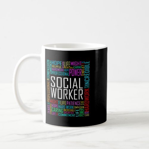 Love Social Worker Hero Charitable Social Work Mat Coffee Mug