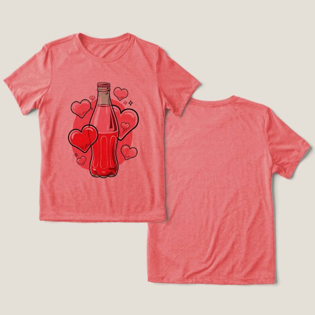 Love Soda Tri-Blend Shirt (Design Front & Back)