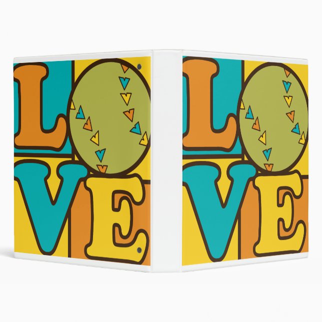 Love Softball Binder (Background)