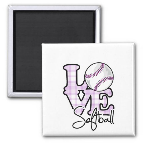 Love Softball Magnet