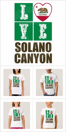 Love Solano Canyon California State Flag Heart