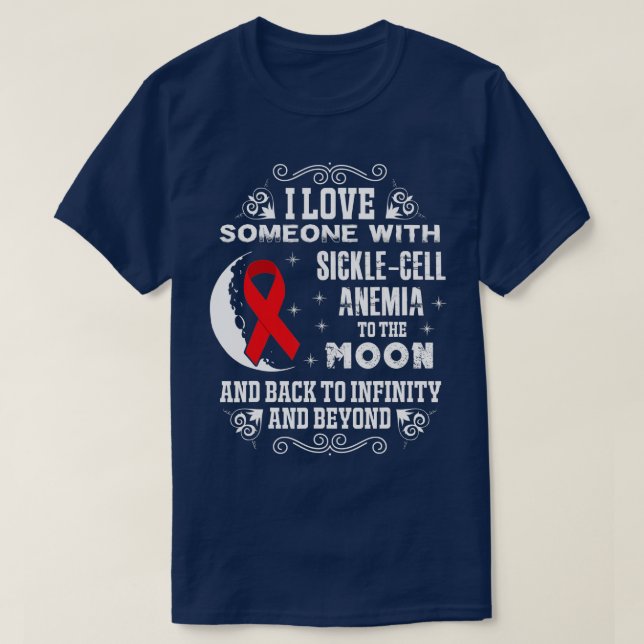 Love Someone- Sickle Cell Anemia Awareness Ribbon  T-Shirt (Design Front)