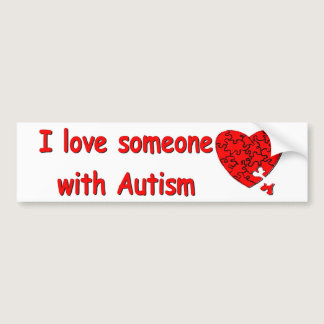 Love Someone w/Autism Bumper Sticker