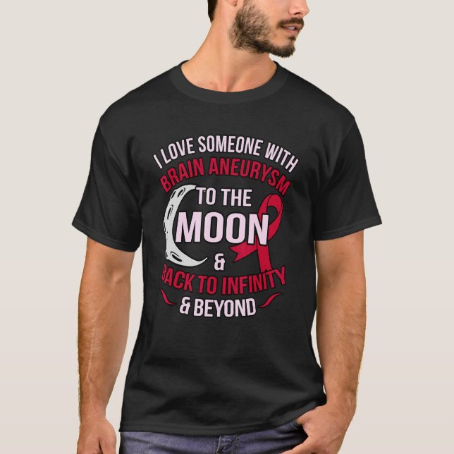 Love Someone With Brain Aneurysm Awareness Month G T-Shirt (Front)