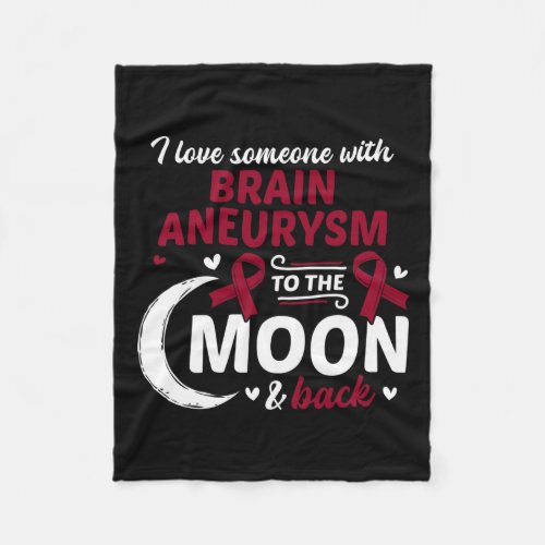 Love Someone With Brain Aneurysm Brain Aneurysm Aw Fleece Blanket