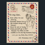 Love Son | Letter To My Daughter Love You Baby Boy Photo Print<br><div class="desc">Love Son | To My Daughter Love You My Baby Boy From Momma</div>