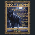 Love Son| Letter To My Son Never Feel You're Alone Letterhead<br><div class="desc">Love Son | To My Son Never Feel That You Are Alone No Matter Walk As If You Own The Place Love Mom</div>
