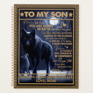 Love Son Letter To My Son Never Feel You're Alone Planner