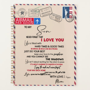 Love Son To My Son Never Forget That I Love You Planner