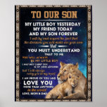 Love Son | To Our Son I Proud Of You And Love You Poster<br><div class="desc">Love Son | To Our Son I Proud Of You And Love You</div>