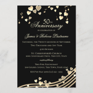 Love Song 50th Anniversary Invitation