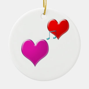 love song ceramic ornament
