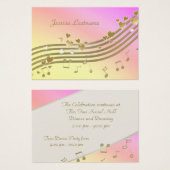 Love Song Information Card (Front & Back)