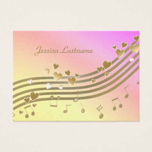 Love Song Information Card Business Cards