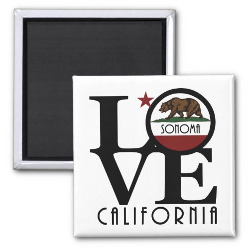 LOVE Sonoma California Magnet