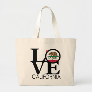 LOVE Soquel CA Large Tote Bag