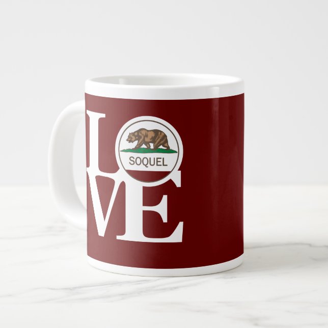 LOVE Soquel Grande Large Coffee Mug (Front Left)