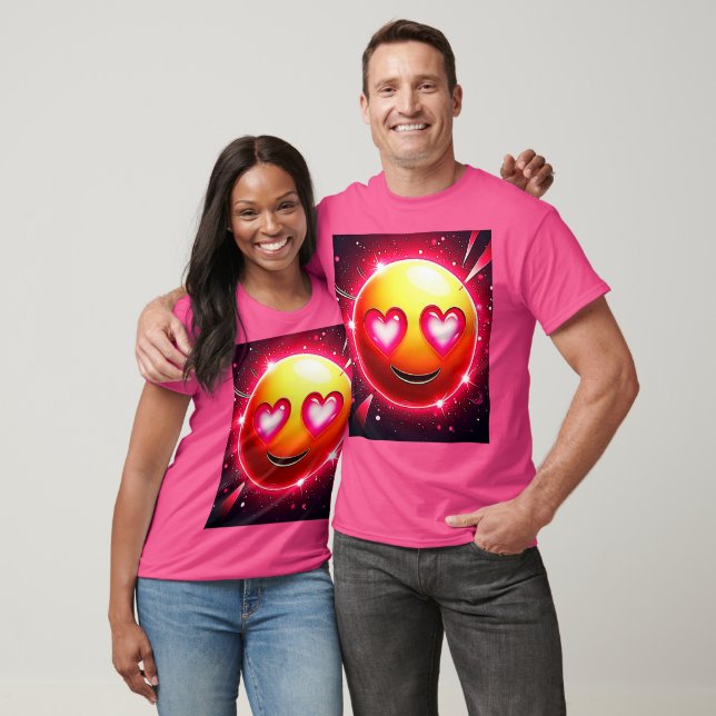 Love Sparkle Emoji Hearts T-Shirt (Unisex)