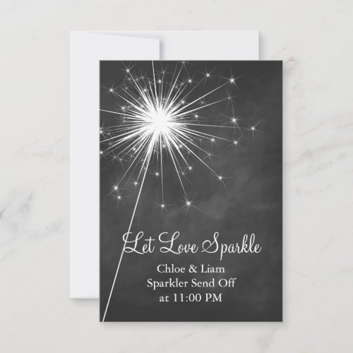Chalkboard Sparkler Holder Announcement