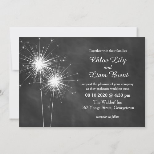 Love Sparkles Wedding Invitation