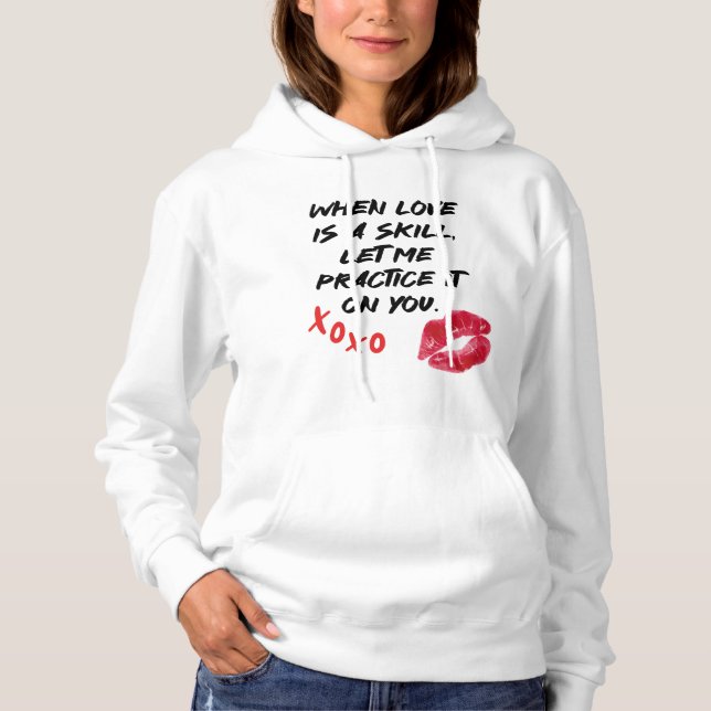 Love Speak Valentine's Day Hoodie (Front)