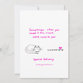 Love, special delivery thank you card