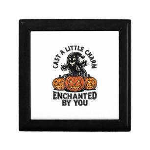 Love Spell Ghost Vintage Halloween Pumpkin Art_1 Gift Box