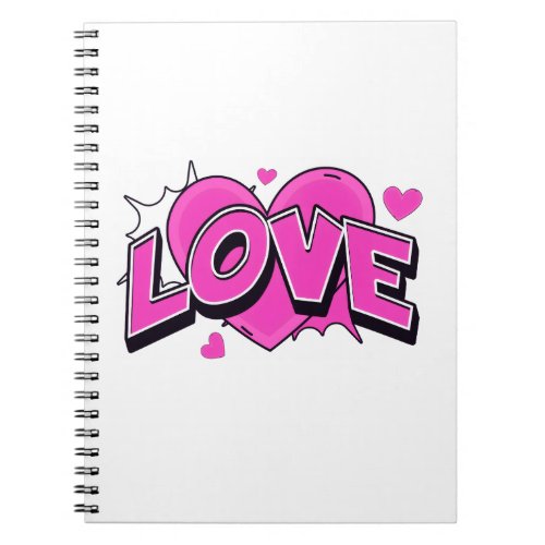 LOVE Spiral Photo Notebook