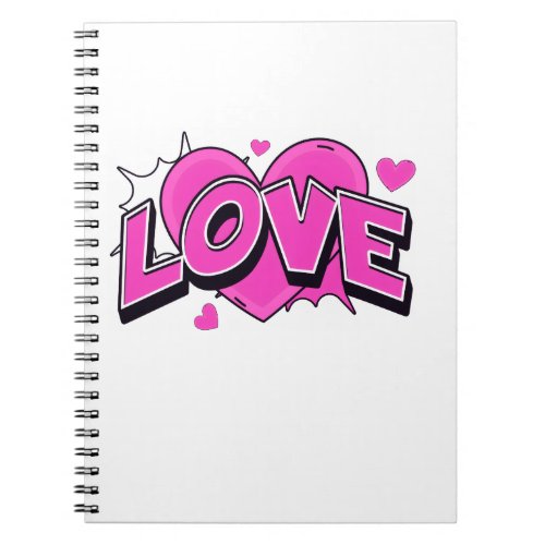 LOVE Spiral Photo Notebook
