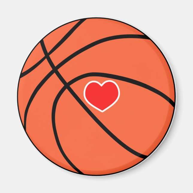 Love sport Basketball Magnet (Front)