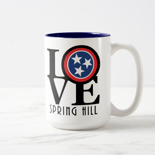 LOVE Spring Hill 15oz Two-Tone Coffee Mug (Right)
