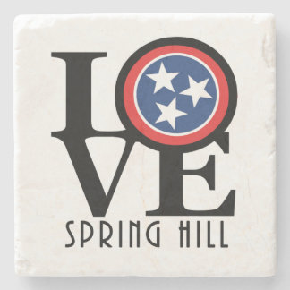 LOVE Spring Hill Tennessee Stone Coaster