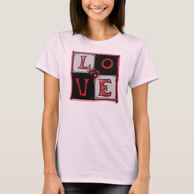 Love square ladies tank (Front)