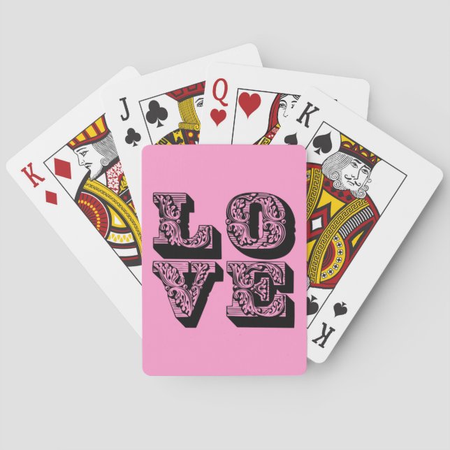 LOVE Square Poker Cards (Back)