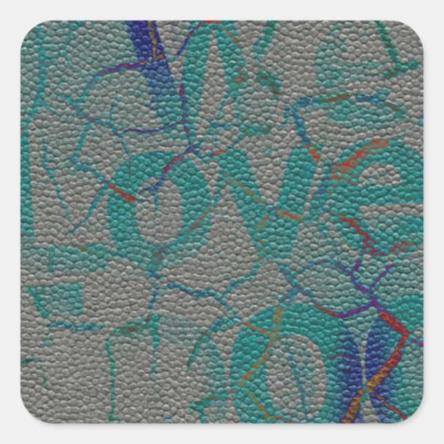 Love Square Sticker (Front)