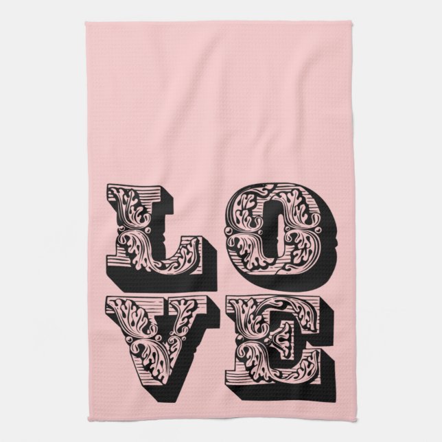 LOVE Square Towel (Vertical)