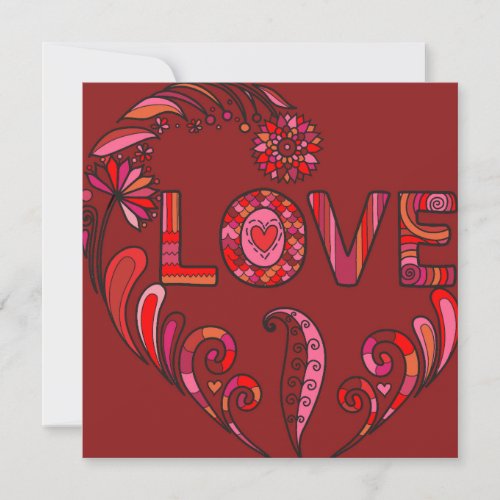 Love Square Valentines Card