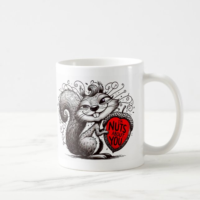 Love Squirrel Coffee Mug (Right)