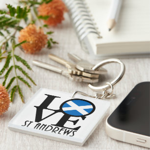 LOVE St Andrews Scotland  Keychain