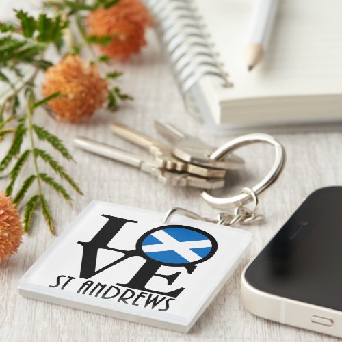 LOVE St Andrews Scotland  Keychain