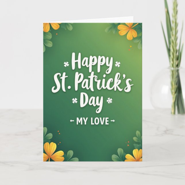 Love St Patricks Day Card (Front)