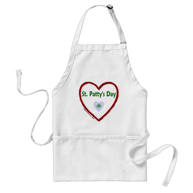 Love St. Patty's Day Adult Apron (Front)