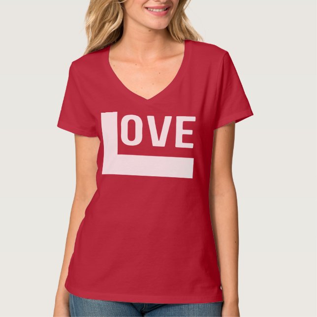 Love Statement Red T-Shirt (Front)